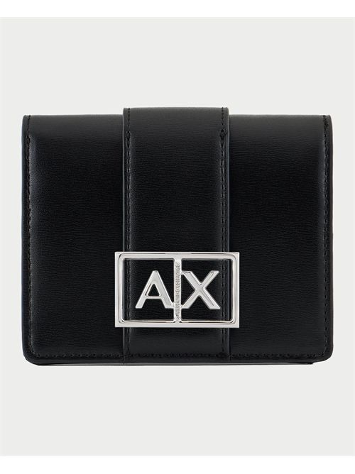 Portefeuille AX petit format en tissu lisse ARMANI EXCHANGE | XW000360-AF12039UC001